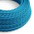  Glossy blue cyan textile cable - The original creative cables - TM11 braided 2x0.75mm / 3x0.75mm