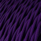  Shiny Imperial Purple textile cable - The original creative cables - TM14 braided 2x0.75mm / 3x0.75mm