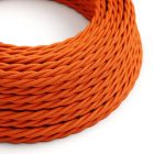 Bright flame orange textile cable – The original Creative-Cables – TM15 braided 2x0.75 mm / 3x0.75 mm
