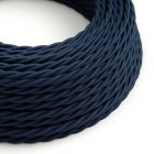 Shiny deep blue textile cable – The original Creative-Cables – TM20 braided 2x0.75 mm / 3x0.75 mm