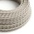 Linen White Melange textile cable - The original Creative-Cables - TN01 braided 2x0.75 mm / 3x0.75 mm