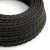 Linen anthracite gray melange textile cable - The original Creative-Cables - TN03 braided 2x0.75 mm / 3x0.75 mm