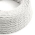 Optical white textile cable Marlene - The original Creative-Cables - TP01 braided 2x0.75 mm / 3x0.75 mm