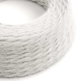   Optical white textile cable Marlene - The original Creative-Cables - TP01 braided 2x0.75 mm / 3x0.75 mm