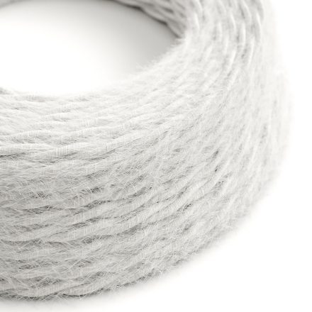 Optical white textile cable Marlene - The original Creative-Cables - TP01 braided 2x0.75 mm / 3x0.75 mm