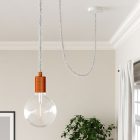 Optical white textile cable Marlene - The original Creative-Cables - TP01 braided 2x0.75 mm / 3x0.75 mm