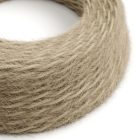 Khaki textile cable Marlene - The original Creative-Cables - TP13 braided 2x0.75 mm / 3x0.75 mm