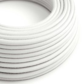 Round electrical cable RC01 White cotton - UL certified
