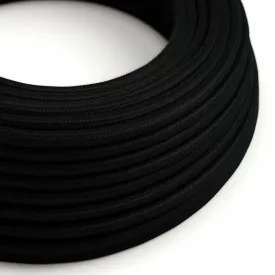 Round electrical cable RC04 black cotton - UL certified