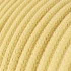 Round electrical cable RC10 Light yellow cotton - UL certified