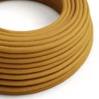 Round electrical cable RC31 honey gold cotton - UL certified