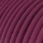 Round electrical cable RC32 burgundy cotton - UL certified