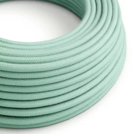   Round electrical cable RC34 Milk and mint cotton - UL certified