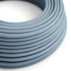 Round electrical cable RC53 Ocean blue cotton - UL certified