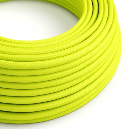Round electrical cable RF10 Yellow Fluo Rayon - UL certified