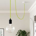 Round electrical cable RF10 Yellow Fluo Rayon - UL certified