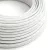 Round electrical cable RL01 shiny white rayon - UL certified