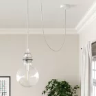 Round electrical cable RL01 shiny white rayon - UL certified