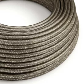 Round electrical cable RL03 Shiny gray rayon - UL certified