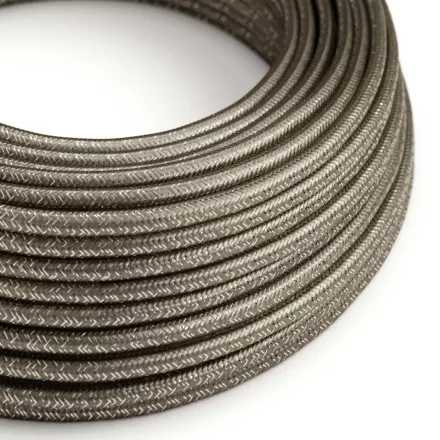 Round electrical cable RL03 Shiny gray rayon - UL certified