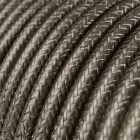 Round electrical cable RL03 Shiny gray rayon - UL certified