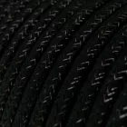 Round electrical cable RL04 Shiny black rayon - UL certified