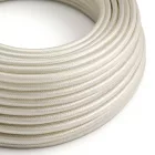 Round electrical cable RM00 ivory rayon - UL certified