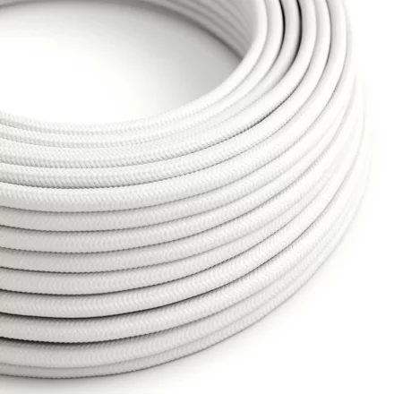 Round electrical cable RM01 white rayon - UL certified