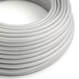 Round electrical cable RM02 silver rayon - UL certified