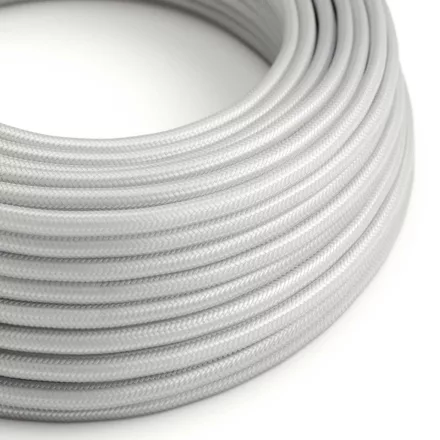 Round electrical cable RM02 silver rayon - UL certified