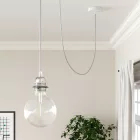 Round electrical cable RM02 silver rayon - UL certified