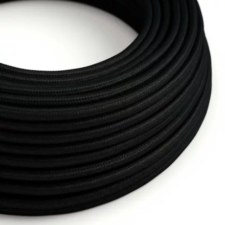 Round electrical cable RM04 Black Rayon - UL certified