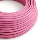 Round electrical cable RM08 fuchsia rayon - UL certified