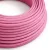 Round electrical cable RM08 fuchsia rayon - UL certified