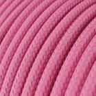 Round electrical cable RM08 fuchsia rayon - UL certified