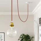 Round electrical cable RM09 Red rayon - UL certified