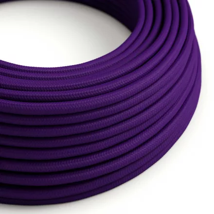 Round electrical cable RM14 purple rayon - UL certified