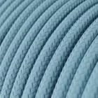Round electrical cable RM17 baby blue rayon - UL certified