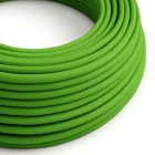 Round electrical cable RM18 lime green rayon - UL certified