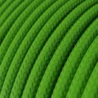 Round electrical cable RM18 lime green rayon - UL certified