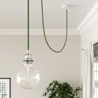 Round electrical cable RM18 lime green rayon - UL certified