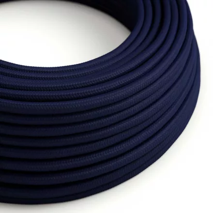 Round electrical cable RM20 dark blue rayon - UL certified