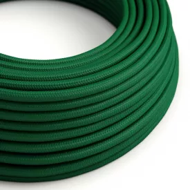 Round electrical cable RM21 dark green rayon - UL certified