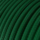 Round electrical cable RM21 dark green rayon - UL certified