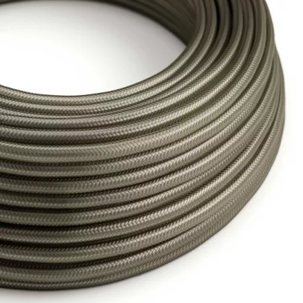 Round electrical cable RM26 dark gray rayon - UL certified