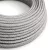 Round electrical cable RN02 gray natural linen - UL certified