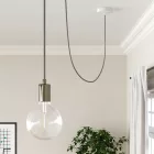 Round electrical cable RN02 gray natural linen - UL certified