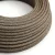 Round electrical cable RN04 Brown natural linen - UL certified