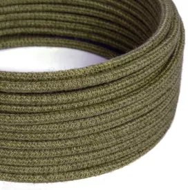 Round electrical cable RN26 juta brown bark - UL certified