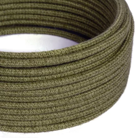 Round electrical cable RN26 juta brown bark - UL certified